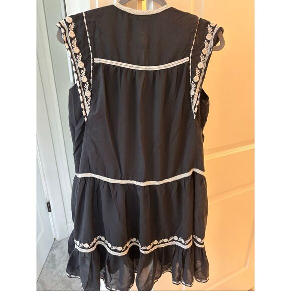 NWOT Zara collection  CONTRAST EMBROIDERY DRESS, Med $149 B18 - Picture 11 of 13